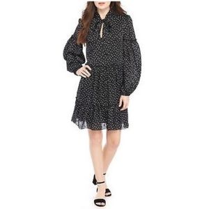 Polka dot midi dress